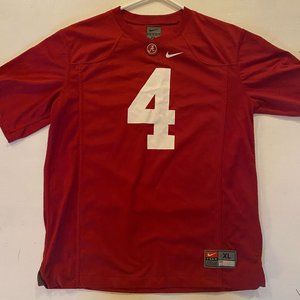 Youth XL Alabama #4 Jersey Red